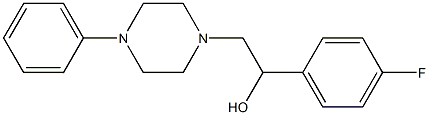 1-(4-fluorophenyl)-2-(4-phenylpiperazino)-1-ethanol Structure