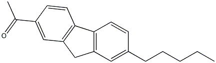 1-(7-pentyl-9H-fluoren-2-yl)ethan-1-one Struktur