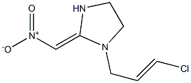 1-[(E)-3-chloro-2-propenyl]-2-[(E)-nitromethylidene]imidazolidine,,结构式