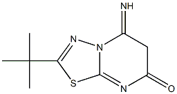 2-(tert-butyl)-5-imino-6,7-dihydro-5H-pyrimido[2,1-b][1,3,4]thiadiazol-7-one Structure