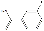 3-fluorobenzenecarbothioamide 结构式