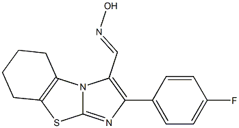 2-(4-fluorophenyl)-5,6,7,8-tetrahydroimidazo[2,1-b][1,3]benzothiazole-3-carbaldehyde oxime