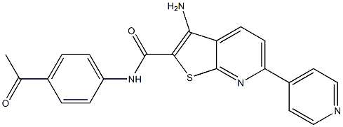 N-(4-acetylphenyl)-3-amino-6-(4-pyridinyl)thieno[2,3-b]pyridine-2-carboxamide|