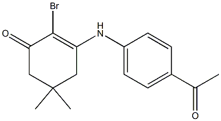3-(4-acetylanilino)-2-bromo-5,5-dimethyl-2-cyclohexen-1-one