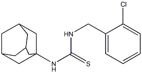 N-(1-adamantyl)-N'-(2-chlorobenzyl)thiourea Struktur