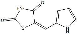 5-[(E)-1H-pyrrol-2-ylmethylidene]-1,3-thiazolane-2,4-dione 化学構造式