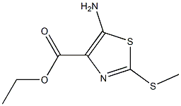 ethyl 5-amino-2-(methylthio)-1,3-thiazole-4-carboxylate Structure
