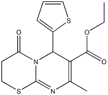 ethyl 8-methyl-4-oxo-6-(2-thienyl)-3,4-dihydro-2H,6H-pyrimido[2,1-b][1,3]thiazine-7-carboxylate
