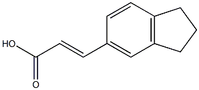 (E)-3-(2,3-dihydro-1H-inden-5-yl)-2-propenoic acid Struktur