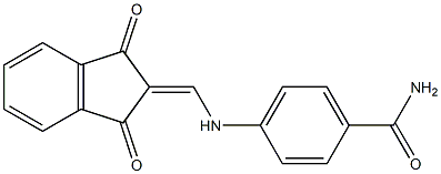4-{[(1,3-dioxo-1,3-dihydro-2H-inden-2-yliden)methyl]amino}benzenecarboxamide