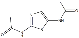 N-[2-(acetylamino)-1,3-thiazol-5-yl]acetamide Struktur