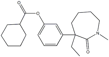  3-(3-ethyl-1-methyl-2-oxoazepan-3-yl)phenyl cyclohexane-1-carboxylate