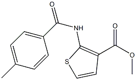methyl 2-[(4-methylbenzoyl)amino]thiophene-3-carboxylate Structure