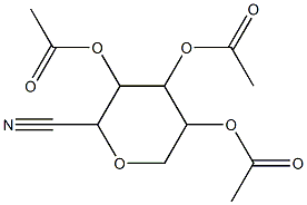 3,5-di(acetyloxy)-2-cyanotetrahydro-2H-pyran-4-yl acetate Structure