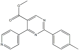 methyl 2-(4-methylphenyl)-4-(4-pyridinyl)-5-pyrimidinecarboxylate