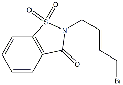 2-[(E)-4-bromo-2-butenyl]-1H-1,2-benzisothiazole-1,1,3(2H)-trione Structure