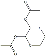 3-(acetyloxy)-1,4-dioxan-2-yl acetate Struktur
