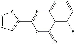5-fluoro-2-(2-thienyl)-4H-3,1-benzoxazin-4-one Structure