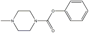 phenyl 4-methylpiperazine-1-carboxylate Struktur