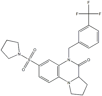 7-(1-pyrrolidinylsulfonyl)-5-[3-(trifluoromethyl)benzyl]-1,2,3,3a-tetrahydropyrrolo[1,2-a]quinoxalin-4(5H)-one