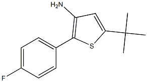 5-(tert-butyl)-2-(4-fluorophenyl)thiophen-3-amine 化学構造式