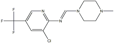 N2-[(4-methylpiperazino)methylidene]-3-chloro-5-(trifluoromethyl)pyridin-2-amine Structure