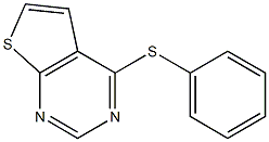 4-(phenylthio)thieno[2,3-d]pyrimidine 结构式