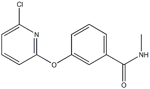 3-[(6-chloro-2-pyridinyl)oxy]-N-methylbenzenecarboxamide Structure