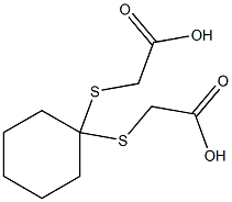 2-({1-[(carboxymethyl)thio]cyclohexyl}thio)acetic acid 结构式