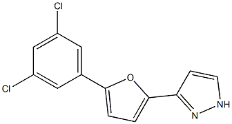 3-[5-(3,5-dichlorophenyl)-2-furyl]-1H-pyrazole Structure