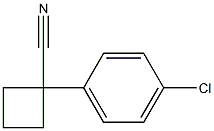 1-(4-Chlorophenyl)-cyclobutyl cyanide Structure