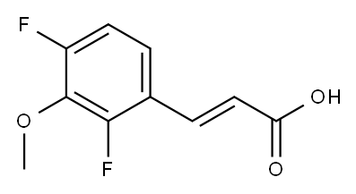 (E)-3-(2,4-difluoro-3-methoxyphenyl)acrylic acid Structure