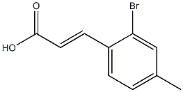 (E)-3-(2-bromo-4-methylphenyl)acrylic acid Struktur