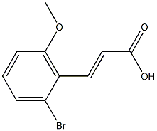 (E)-3-(2-bromo-6-methoxyphenyl)acrylic acid Struktur