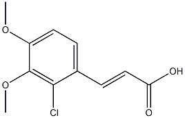 (E)-3-(2-chloro-3,4-dimethoxyphenyl)acrylic acid Structure