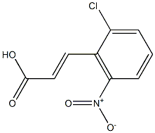 (E)-3-(2-chloro-6-nitrophenyl)acrylic acid Struktur