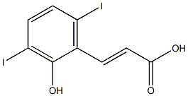 (E)-3-(2-hydroxy-3,6-diiodophenyl)acrylic acid
