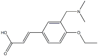 (E)-3-(3-((dimethylamino)methyl)-4-ethoxyphenyl)acrylic acid Structure