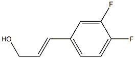 (E)-3-(3,4-difluorophenyl)prop-2-en-1-ol Struktur