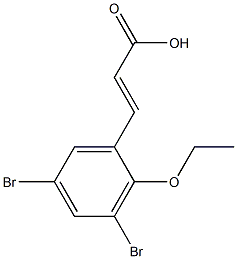 (E)-3-(3,5-dibromo-2-ethoxyphenyl)acrylic acid