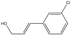 (E)-3-(3-chlorophenyl)prop-2-en-1-ol Struktur