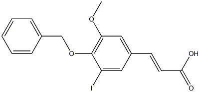 (E)-3-(4-(benzyloxy)-3-iodo-5-methoxyphenyl)acrylic acid