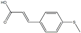 (E)-3-(4-(methylthio)phenyl)acrylic acid 结构式