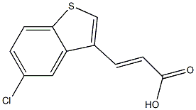 (E)-3-(5-chlorobenzo[b]thiophen-3-yl)acrylic acid Struktur