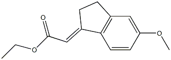 (E)-ETHYL 2-(5-METHOXY-2,3-DIHYDROINDEN-1-YLIDENE)ACETATE Struktur