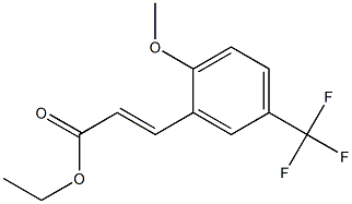 (E)-ethyl 3-(5-(trifluoromethyl)-2-methoxyphenyl)acrylate Struktur