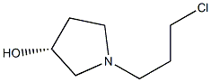 (R)-1-(3-chloropropyl)pyrrolidin-3-ol 结构式