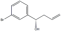 (S)-1-(3-bromophenyl)but-3-en-1-ol Struktur