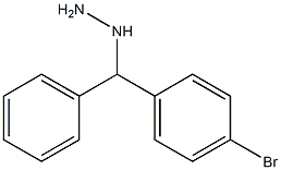 1-((4-bromophenyl)(phenyl)methyl)hydrazine Structure