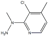 1-(3-chloro-4-methylpyridin-2-yl)-1-methylhydrazine 结构式